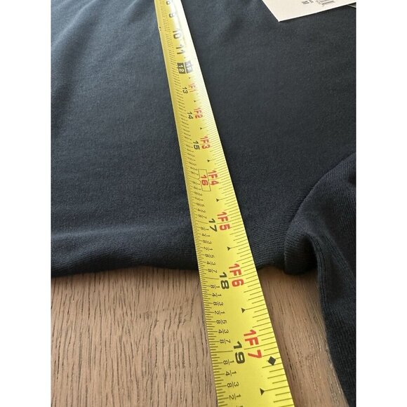 NEW Lauren Ralph Lauren W's Sz M Top Cuffed Short Sleeve Black Gold Zip Accent - Picture 9 of 11